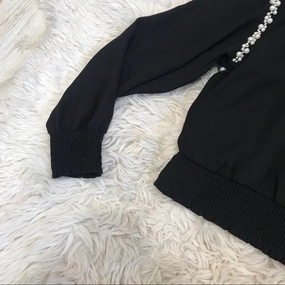 Embellished pearl Zara top - Picture 3 of 7